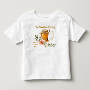 T-shirt Pour Les Tous Petits Rosh Hashanah Aquarelle Aussi Doux que du Miel