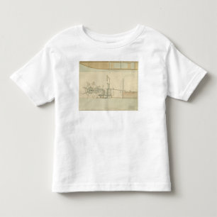 T-shirt Pour Les Tous Petits Roue à aubes, vue de perspective des machines