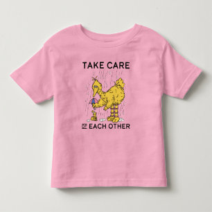 T-shirt Pour Les Tous Petits Rue Sésame   Big Bird Prenez soin de vous