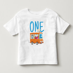 T-shirt Pour Les Tous Petits Rue Sésame Cookie Monster Food Truck Anniversair