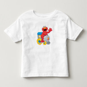 T-shirt Pour Les Tous Petits Rue Sésame Elmo Chugga Chugga Deux Deux Anniversai