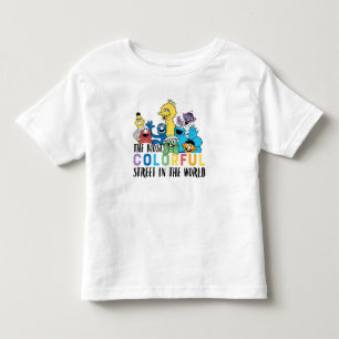 T-shirt Pour Les Tous Petits Rue Sésame   La Rue La Plus Colorée