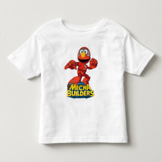 T-shirt Pour Les Tous Petits Rue Sésame | Méca Builders Elmo En Action