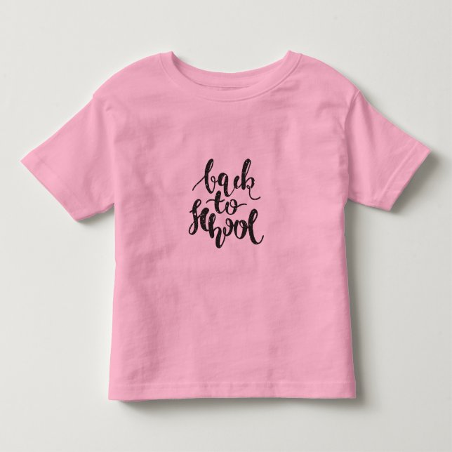T-shirt Pour Les Tous Petits Rustique de retour à l'école (Devant)