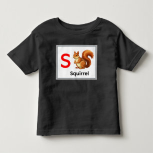 T-shirt Pour Les Tous Petits S est pour Squirrel