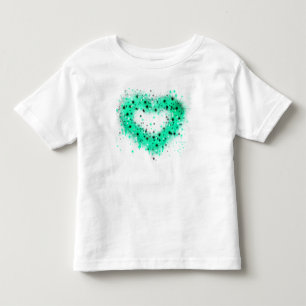 T-shirt Pour Les Tous Petits Saint Patrick pulvériser le coeur brillant de pe