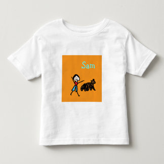 T-shirt Pour Les Tous Petits Sam et son chien - Customisé