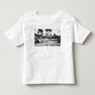 T-shirt Pour Les Tous Petits San Diego, vieille photographie de vue de plaza de