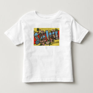 T-shirt Pour Les Tous Petits San Jose, scènes de lettre de CaliforniaLarge
