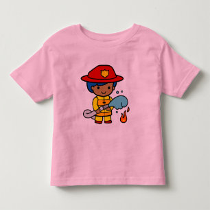 T-shirt Pour Les Tous Petits Sapeur-pompier féminin