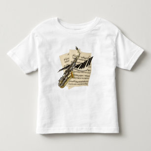 T-shirt Pour Les Tous Petits Saxophone et piano de musiciens