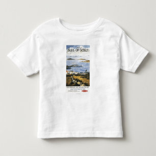 T-shirt Pour Les Tous Petits Scène aérienne d'affiche de chemin de fer de vil