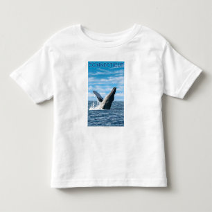 T-shirt Pour Les Tous Petits Scène de baleine de ConnecticutHumpback