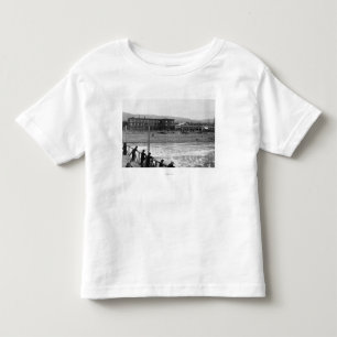 T-shirt Pour Les Tous Petits Scène de plage au bord de la mer, photographie de
