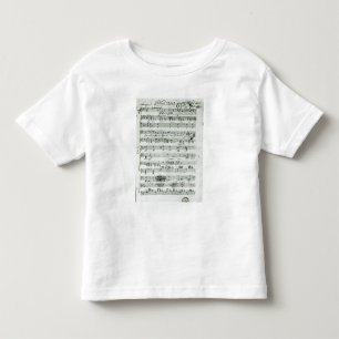 T-shirt Pour Les Tous Petits Score manuscrit pour le 'Hektors trouvé Abschied