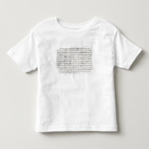 T-shirt Pour Les Tous Petits Score pour le 3ème mouvement du 5ème symphonie