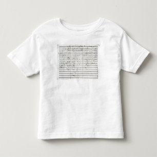 T-shirt Pour Les Tous Petits Score pour le 3ème mouvement du 5ème symphonie