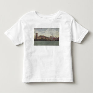 T-shirt Pour Les Tous Petits Seattle, dock de WAColeman sur le bord de mer de
