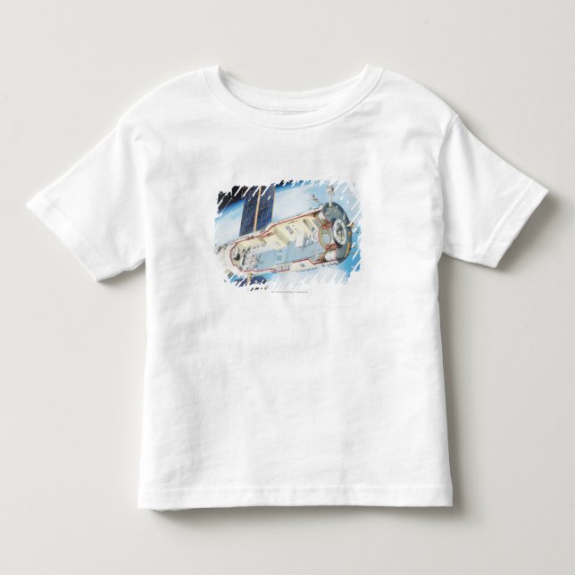 T-shirt Pour Les Tous Petits Section transversale de station spatiale actionnée (Devant)