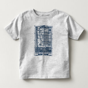 T-shirt Pour Les Tous Petits Seinfeld   Points chauds de la carte de New York