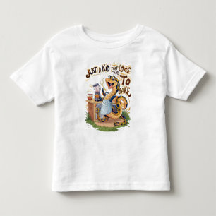 T-shirt Pour Les Tous Petits Serpent culinaire : Un serpent dans un tablier
