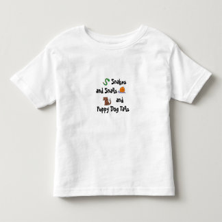 T-shirt Pour Les Tous Petits serpents et escargots et queue de chiot...