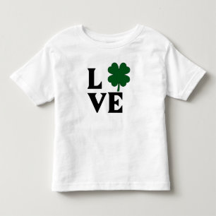 T-shirt Pour Les Tous Petits Shamrock Love Design