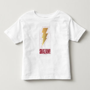 T-shirt Pour Les Tous Petits SHAZAM ! Furie des dieux   Insigne de boulon de fo