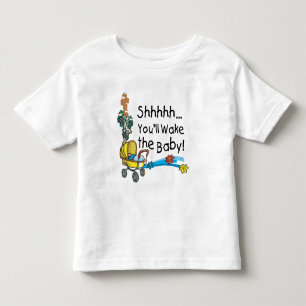 T-shirt Pour Les Tous Petits Shhh Wake the Baby