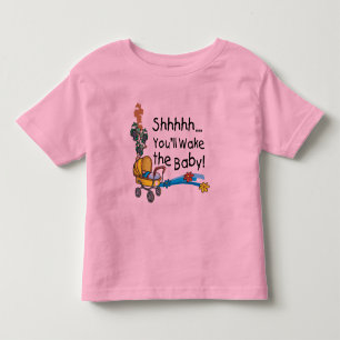 T-shirt Pour Les Tous Petits Shhh Wake the Baby