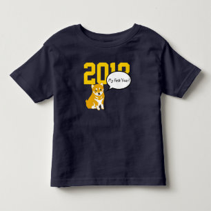 T-shirt Pour Les Tous Petits Shiba Chien Année 2018 Baby Tee