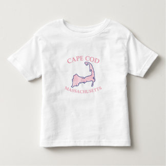 T-shirt Pour Les Tous Petits Silhouette de Cape Cod Pink Preppy