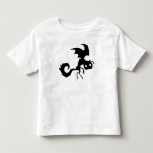 T-shirt Pour Les Tous Petits Silhouette de Cat Vampire