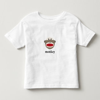 T-shirt Pour Les Tous Petits Singe vintage de chaussette avec le texte