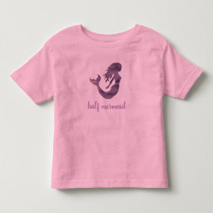 T-shirt Pour Les Tous Petits Sirène moitié rose violet
