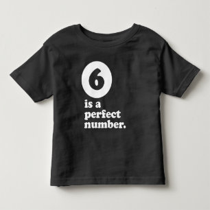 T-shirt Pour Les Tous Petits six est une pièce en t d'anniversaire de nombre