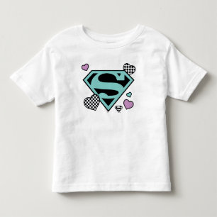T-shirt Pour Les Tous Petits Skater Girl Supergirl Coeurs S-Shield