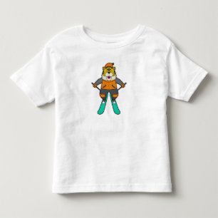 T-shirt Pour Les Tous Petits Ski de Tiger