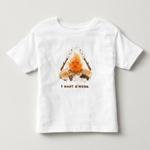 T-shirt Pour Les Tous Petits S'more Cute Fun Campfire été
