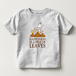 T-shirt Pour Les Tous Petits Snoopy & Bois Feuilles d'automne