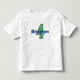 T-shirt Pour Les Tous Petits Soccer quatrième anniversaire jupe garçon