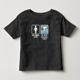 T-shirt Pour Les Tous Petits Soeur du joueur de volley-ball