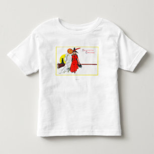 T-shirt Pour Les Tous Petits Sorcière de salutations de Halloween