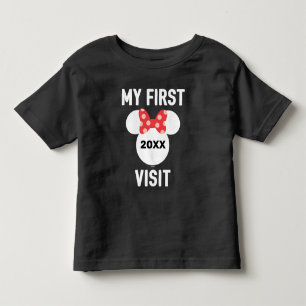 T-shirt Pour Les Tous Petits Souris Minnie personnalisée Ma première visite T-s