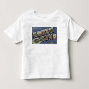 T-shirt Pour Les Tous Petits South Bend, Indiana - grandes scènes de lettre