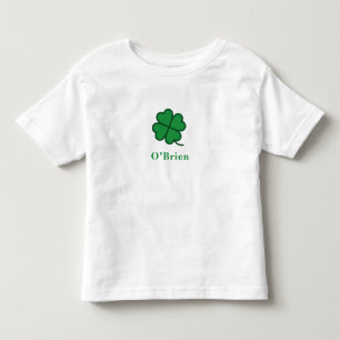 T-shirt Pour Les Tous Petits St. Patrick's Day Conception de trèfle avec nom