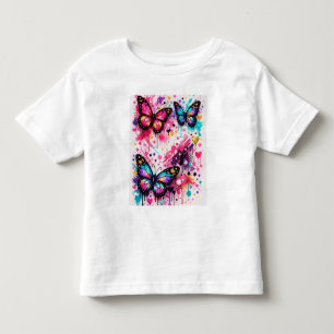 T-shirt Pour Les Tous Petits Style de rue artistique fantaisie coloré