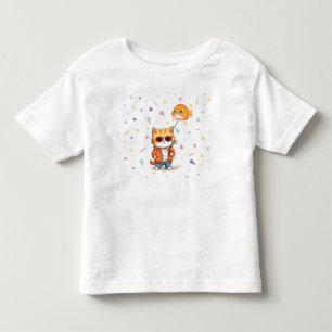 T-shirt Pour Les Tous Petits Super chat