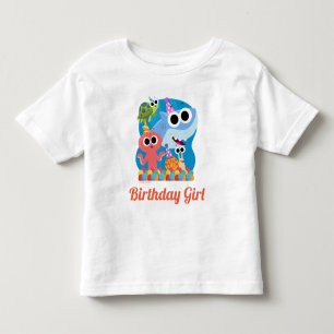 T-shirt Pour Les Tous Petits Super simple Finny Shark Confetti Anniversaire