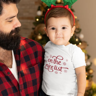 T-shirt Pour Les Tous Petits Sur la liste de Nice   Christmas Toddler